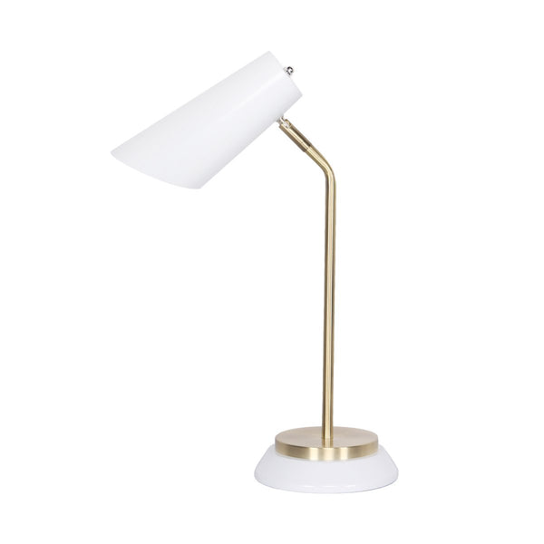 Sarantino Electric Reading Light Table Lamp Brass Finish - White Tristar Online