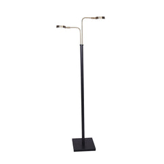 Sarantino LED Metal Floor Lamp with 2 Lights in Brushed Gold and Black Finish Tristar Online