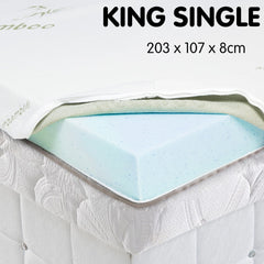 Laura Hill Cool Gel Memory Foam Mattress Topper - King Single Tristar Online