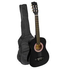 Karrera 34in Acoustic Children Wooden Guitar - Black Tristar Online