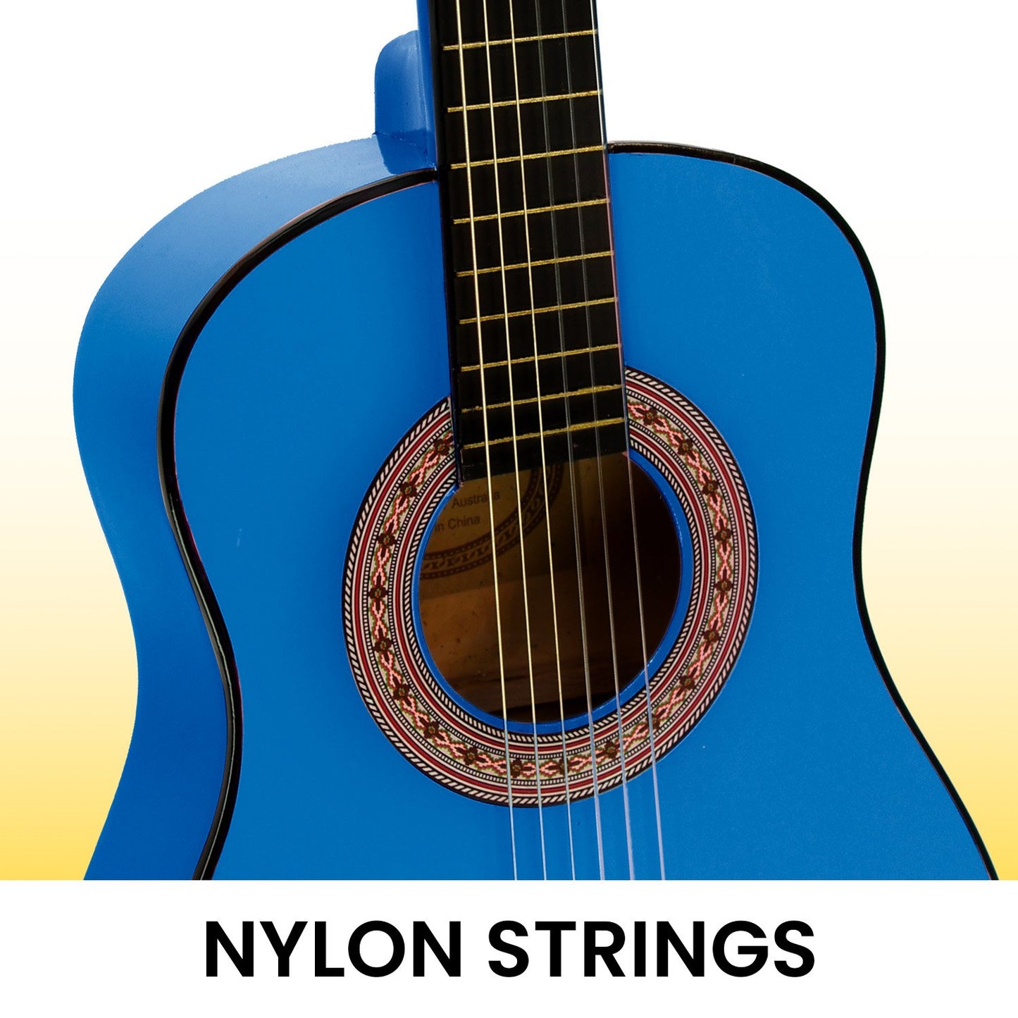 Karrera 34in Acoustic Children no cut Guitar - Blue Tristar Online