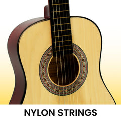 Karrera Childrens Guitar  Wooden 34in Acoustic - Natural Tristar Online