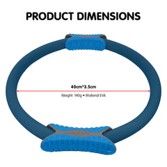 Powertrain Pilates Ring Band Yoga Home Workout Exercise Band Blue Tristar Online