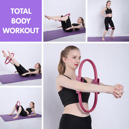 Powertrain Pilates Ring Band Yoga Home Workout Exercise Band Pink Tristar Online