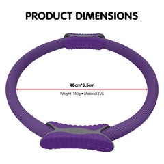 Powertrain Pilates Ring Band Yoga Home Workout Exercise Band Purple Tristar Online