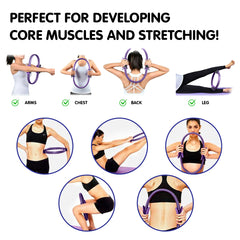 Powertrain Pilates Ring Band Yoga Home Workout Exercise Band Purple Tristar Online