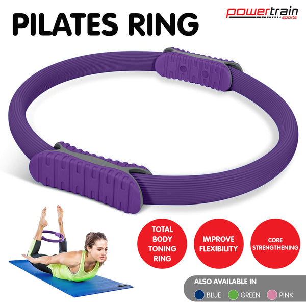 Powertrain Pilates Ring Band Yoga Home Workout Exercise Band Purple Tristar Online