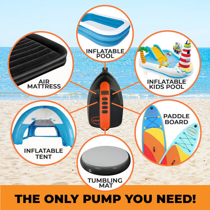 Kahuna Portable Electric Air Pump 12V for Inflatable Paddle Boards Tristar Online