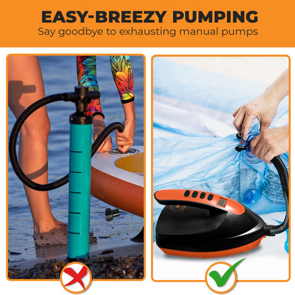 Kahuna Portable Electric Air Pump 12V for Inflatable Paddle Boards Tristar Online