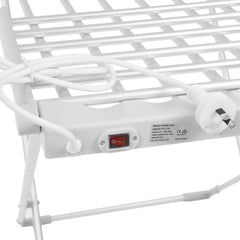 Pronti Heated Towel Clothes Rack Dryer Warmer Rack Airer Heat Line Hanger Laundry Tristar Online
