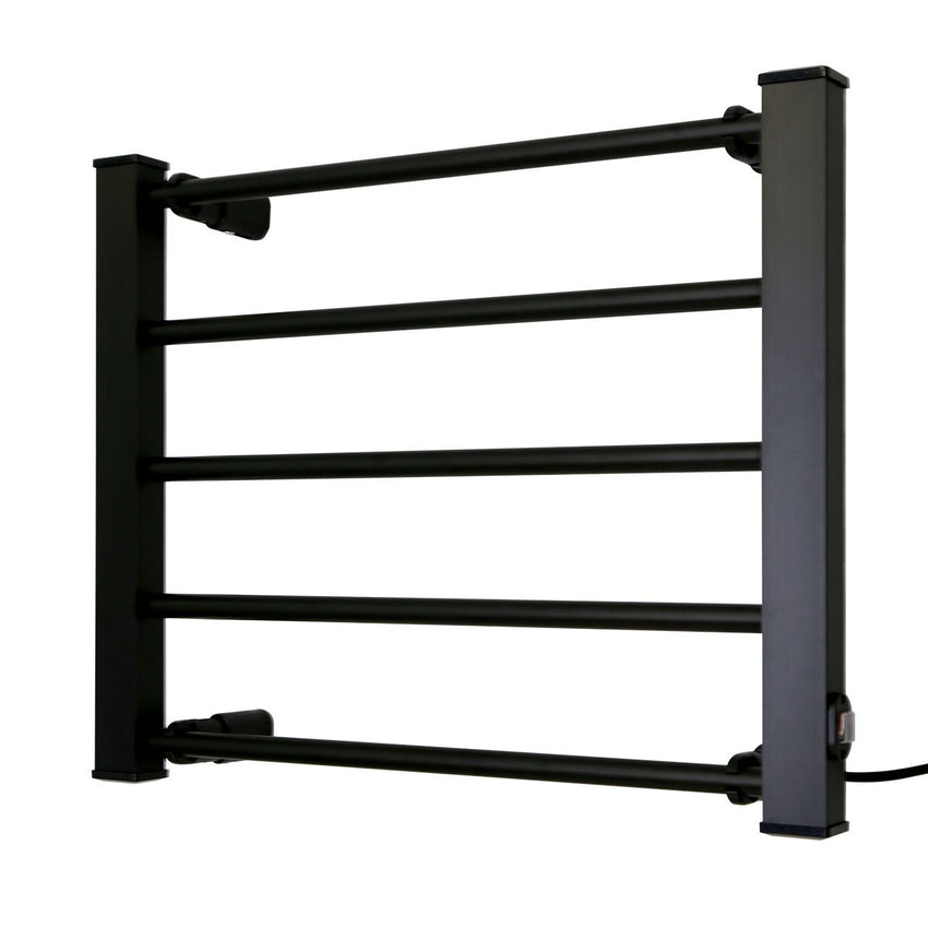 Pronti Heated Towel Rack Electric Bathroom Towel Rails Warmer Ev-90 -black Tristar Online