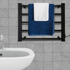 Pronti Heated Towel Rack Electric Bathroom Towel Rails Warmer Ev-90 -black Tristar Online