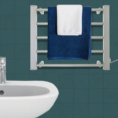 Pronti Heated Towel Rack Electric Bathroom Towel Rails Warmer Ev-90- Silver Tristar Online