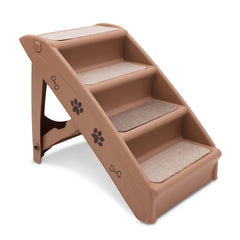 Furtastic 50cm Foldable Step Ladder Stairs - Brown Tristar Online