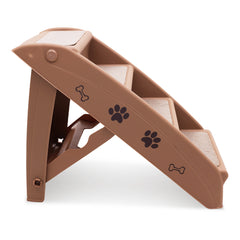 Furtastic 50cm Foldable Step Ladder Stairs - Brown Tristar Online