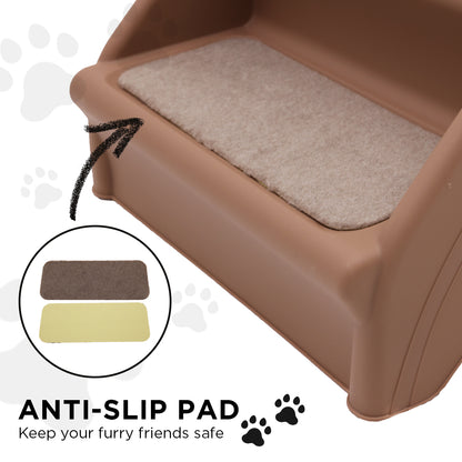 Furtastic 50cm Foldable Step Ladder Stairs - Brown Tristar Online
