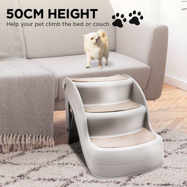 Furtastic 38cm Foldable Pet Stairs Ramp - Grey Tristar Online