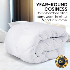 Laura Hill Microfibre Bamboo Comforter Quilt 500gsm - Queen Tristar Online