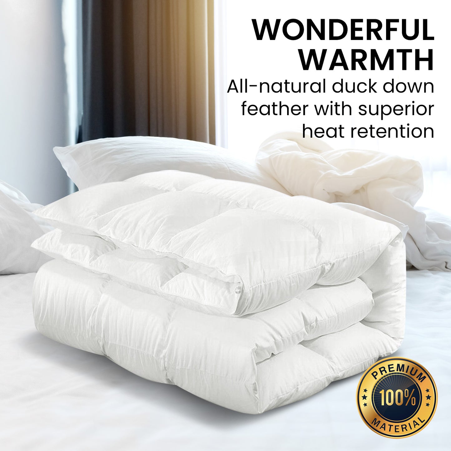 Laura Hill 500GSM Duck Down Feather Quilt Comforter Doona - Queen Tristar Online