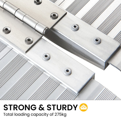 Rigg Aluminium Foldable Wheelchair Ramp With Handle - 3ft Tristar Online