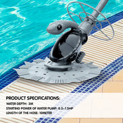 HydroActive Automatic Swimming Pool Vacuum Cleaner Leaf Eater Turtle Tristar Online