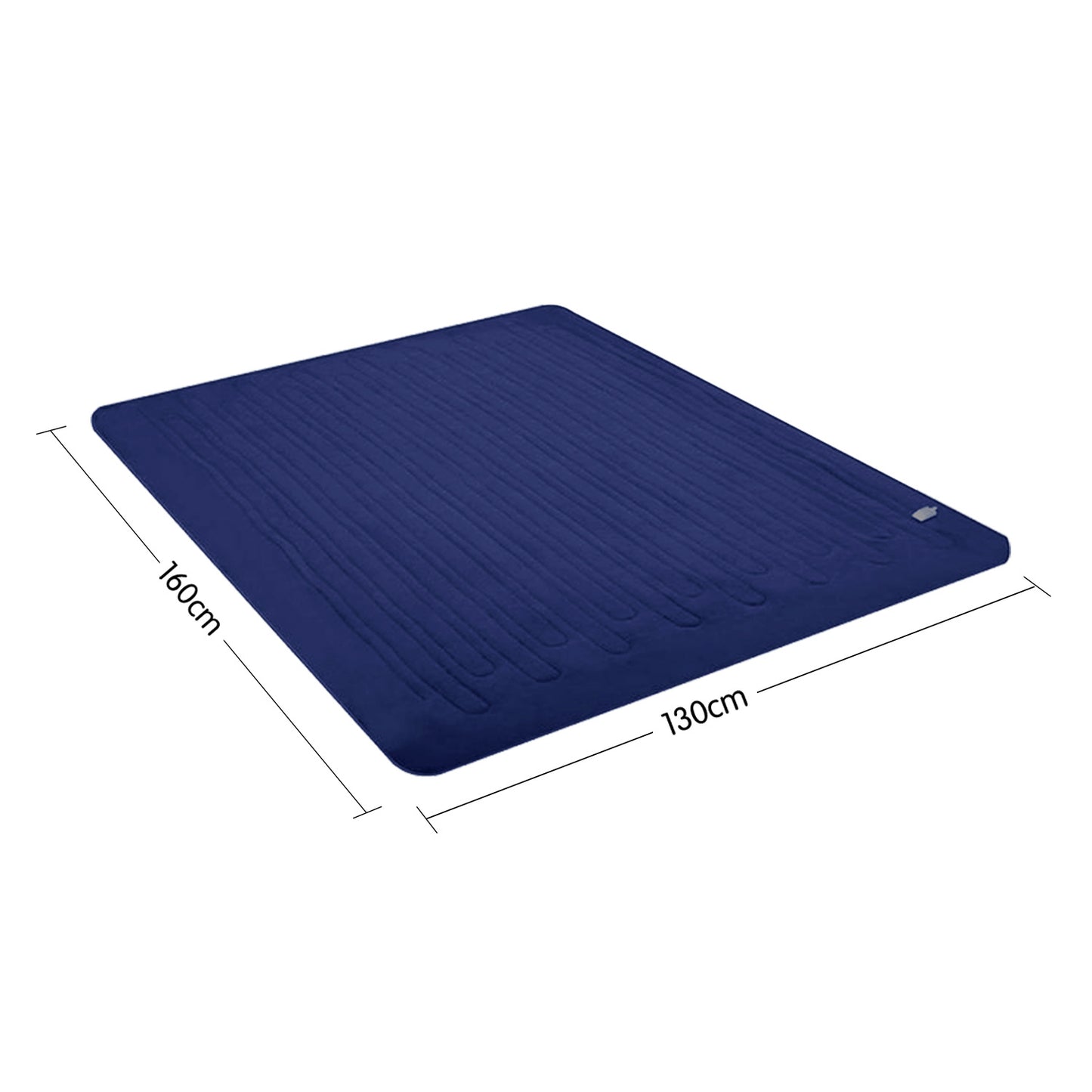 Laura Hill Heated Electric Blanket Coral Warm Fleece Winter Blue Tristar Online