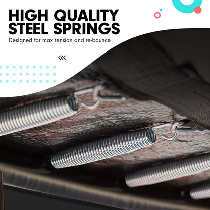 Kahuna 4.5ft Trampoline Round Free Safety Net Spring Pad Cover Mat Outdoor - Blue Pink Tristar Online