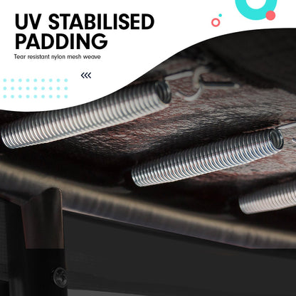 Kahuna 4.5ft Trampoline Round Free Safety Net Spring Pad Cover Mat Outdoor Red Tristar Online