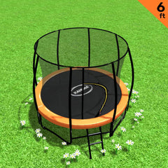 Kahuna Classic 6ft Outdoor Round Orange Trampoline Safety Enclosure Tristar Online