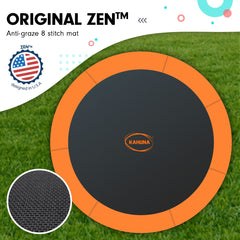 Kahuna Classic 6ft Outdoor Round Orange Trampoline Safety Enclosure Tristar Online