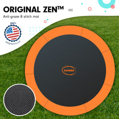 Kahuna Classic 6ft Outdoor Round Orange Trampoline Safety Enclosure And Basketball Hoop Set Tristar Online