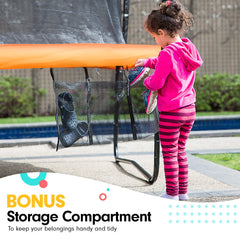 Kahuna Classic 6ft Outdoor Round Orange Trampoline Safety Enclosure And Basketball Hoop Set Tristar Online