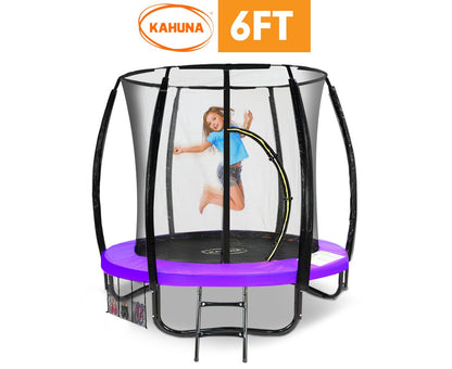 Kahuna Classic 6ft Trampoline Round Outdoor Free Safety Net Spring Pad Cover Mat Purple Tristar Online