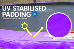 Kahuna Classic 6ft Trampoline Free Ladder Spring Mat Net Safety Pad Cover Round Enclosure Basketball Set - Purple Tristar Online