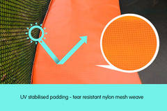 Kahuna 8ft Trampoline Replacement Pad Round - Orange Tristar Online