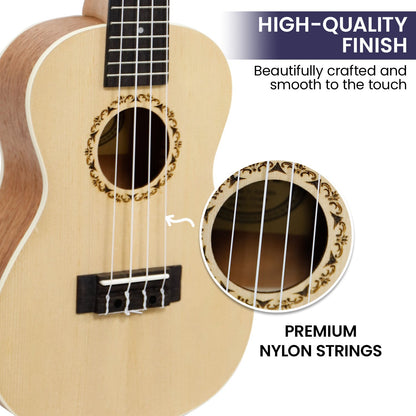 Karrera 23in Ukulele - Natural Tristar Online