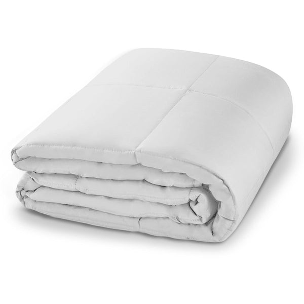 Laura Hill Weighted Blanket Heavy Quilt Doona Queen 9Kg -White Tristar Online