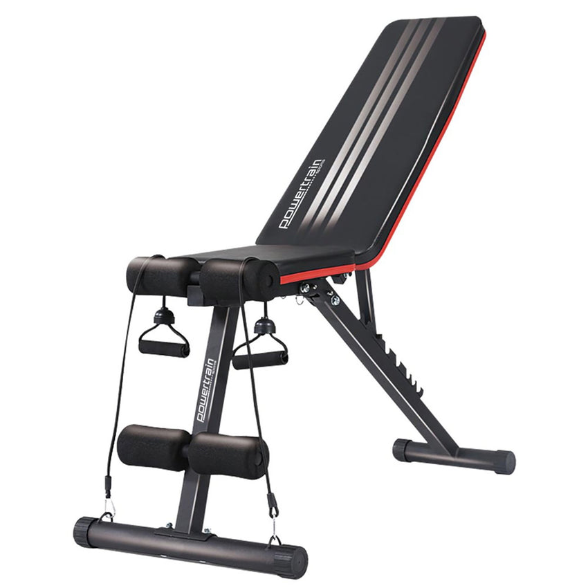 Powertrain Adjustable Incline Decline Exercise Bench Resistance Bands Tristar Online