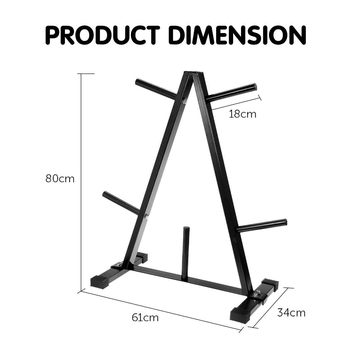 Powertrain Weight Plates Storage Home Gym Rack Tristar Online