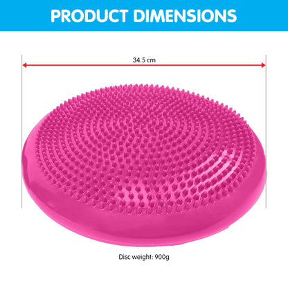 Powertrain Yoga Stability Disc Home Gym Pilates Balance Trainer - Pink Tristar Online