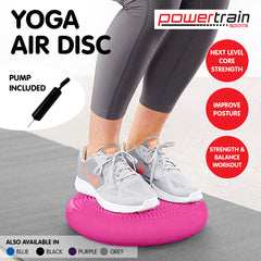 Powertrain Yoga Stability Disc Home Gym Pilates Balance Trainer - Pink Tristar Online