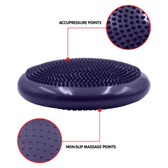 Powertrain Yoga Stability Disc w/ Pump Home Gym Pilate Balance Trainer - Purple Tristar Online