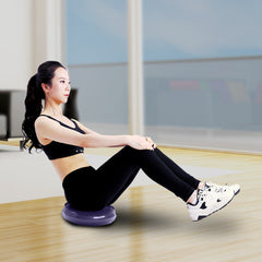 Powertrain Yoga Stability Disc w/ Pump Home Gym Pilate Balance Trainer - Purple Tristar Online