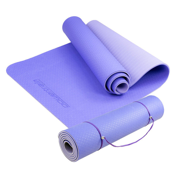 Powertrain Eco-Friendly TPE Pilates Exercise Yoga Mat 8mm - Light Purple Tristar Online
