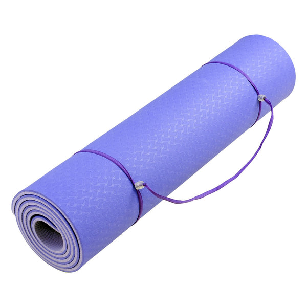 Powertrain Eco-Friendly TPE Pilates Exercise Yoga Mat 8mm - Light Purple Tristar Online