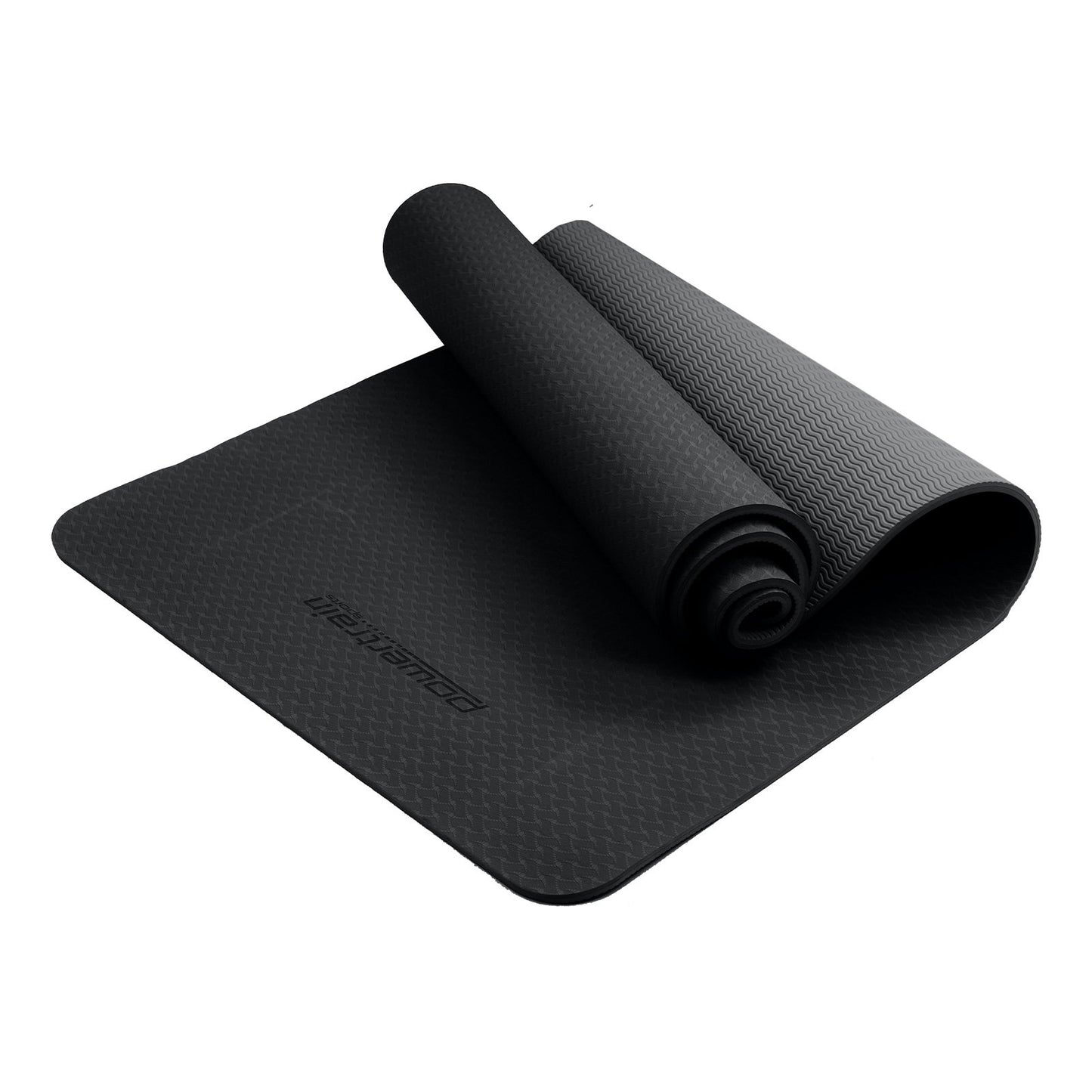 Powertrain Eco-friendly Dual Layer 6mm Yoga Mat | Midnight | Non-slip Surface And Carry Strap For Ultimate Comfort And Portability Tristar Online