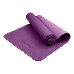 Powertrain Eco-friendly Dual Layer 6mm Yoga Mat | Royal Purple | Non-slip Surface And Carry Strap For Ultimate Comfort And Portability Tristar Online