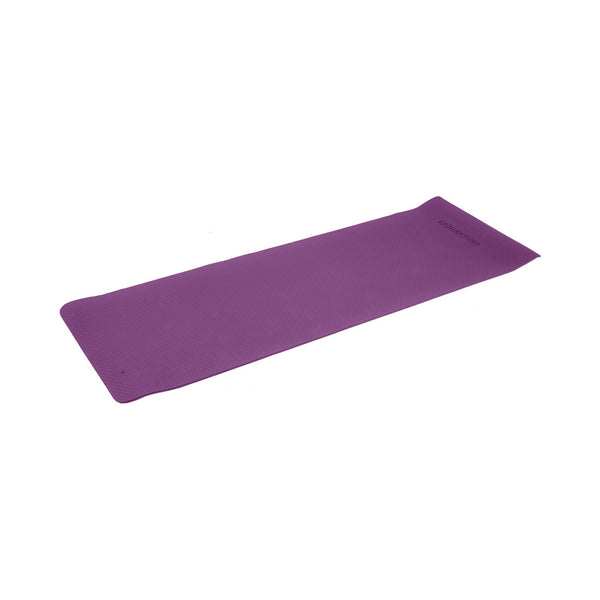 Powertrain Eco-friendly Dual Layer 6mm Yoga Mat | Royal Purple | Non-slip Surface And Carry Strap For Ultimate Comfort And Portability Tristar Online