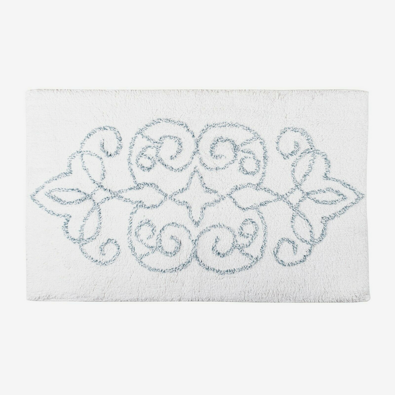 Cotton Medallion Tufted Non Slip Jacquard Bath mat Tristar Online