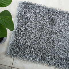 Luxury High Pile Soft Non Slip Bathmat 50 x 80cm (Silver) Tristar Online